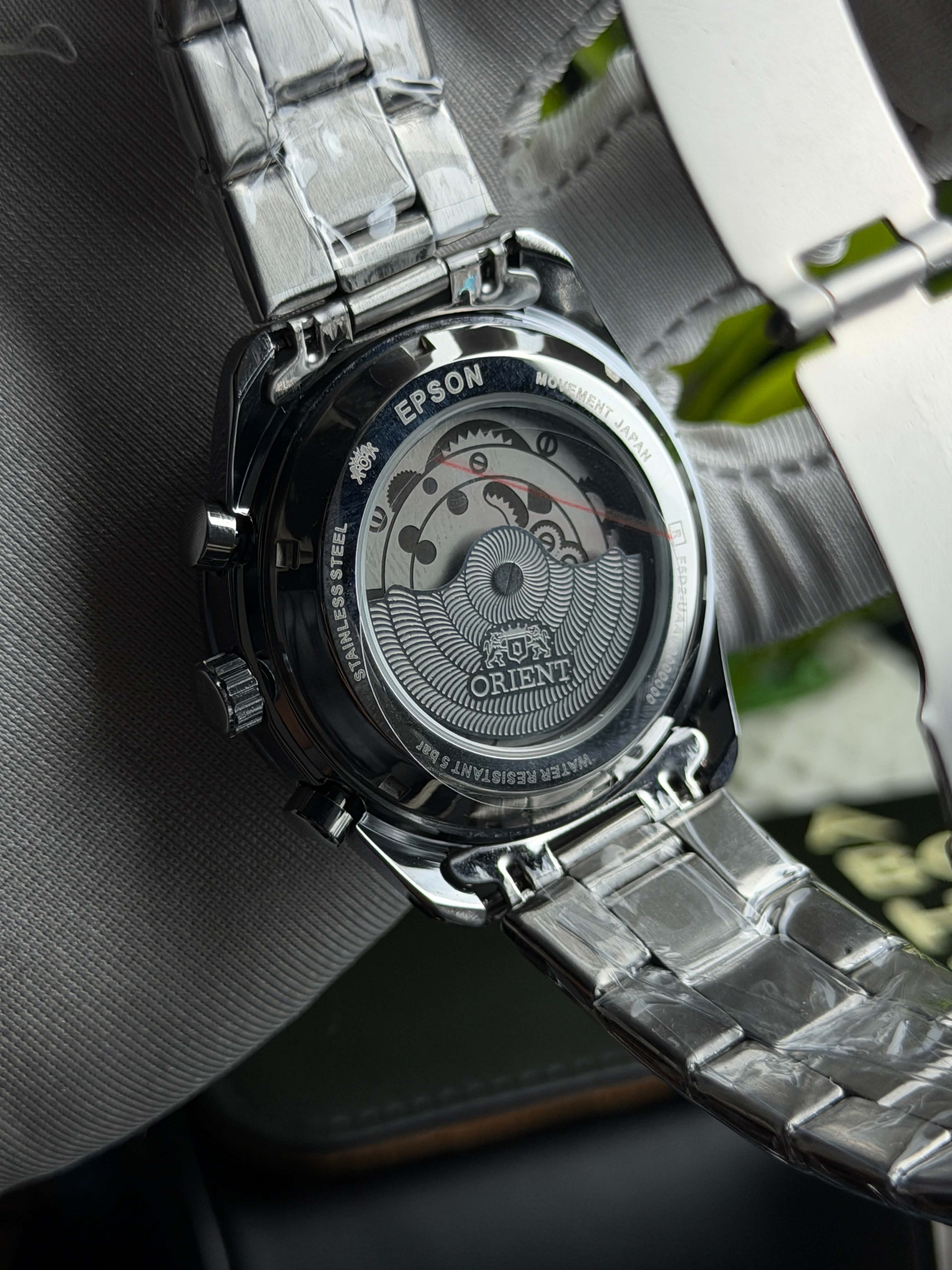 Orient Neo 70s Horizon Chronograph | Prussian Blue Dial Silver Bracelet - ( Double A )