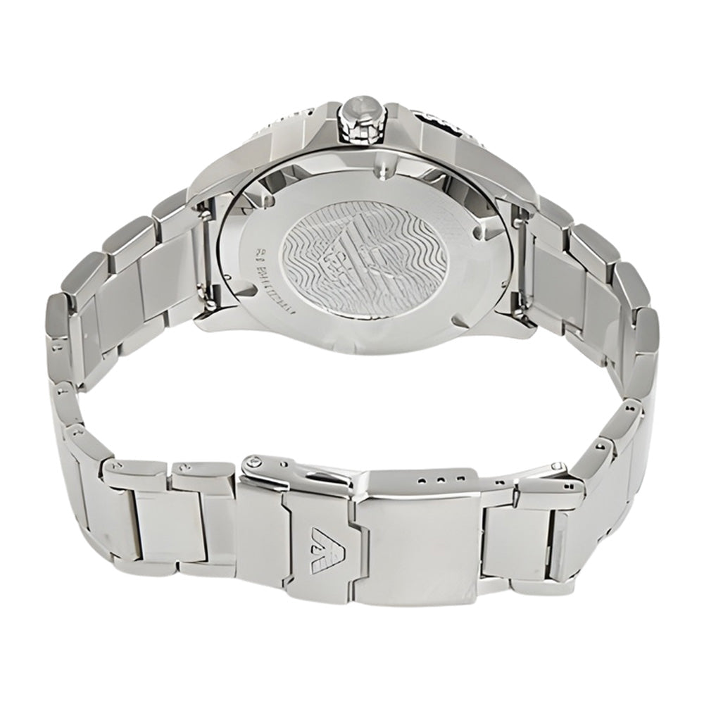 Emporio Armani World Explorer Marine Blue Arabic Dial Stainless Steel Men's 100M Watch | Emporio Armani AR80076