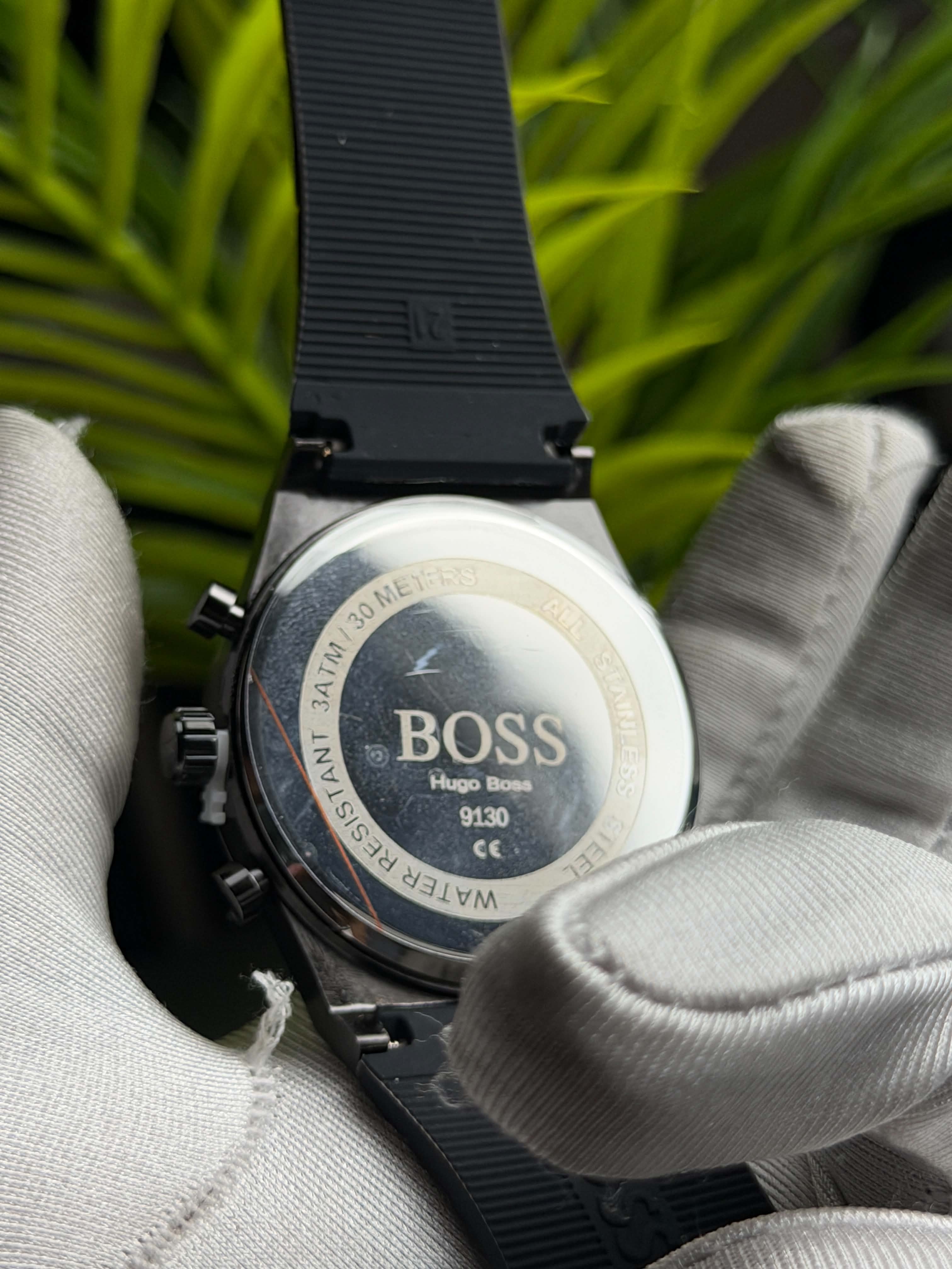 Hugo Boss Candor Chronograph | Triple Black - ( Double A )