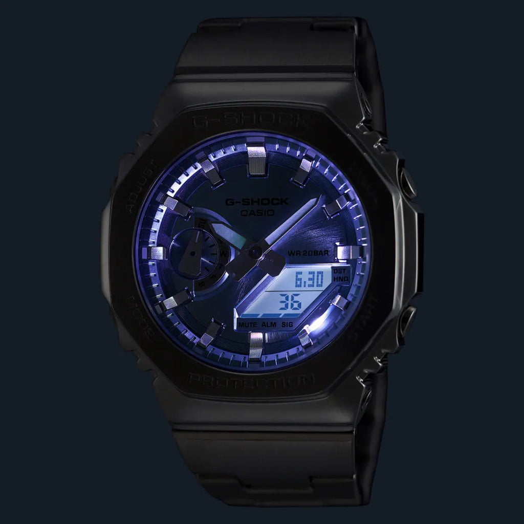 Casio G - Shock GM - 2110D - 2A G - STEEL Men’s Watch – Ice Blue Dial| Casio G - Shock GM - 2110D - 2A - VERSE - 