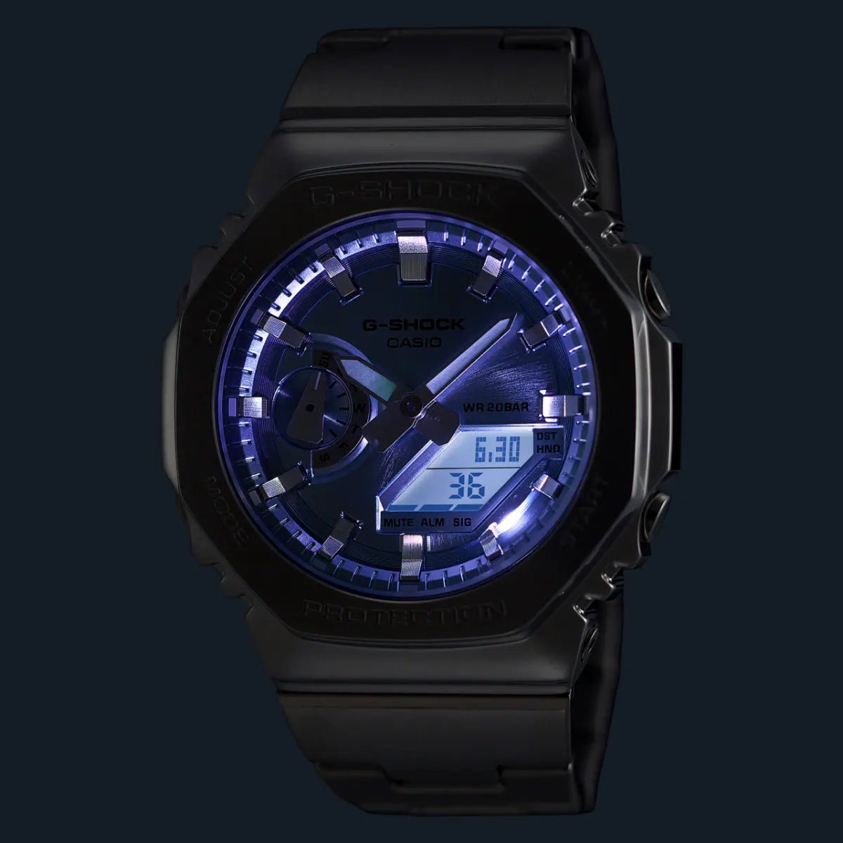 Casio G - Shock GM - 2110D - 2A G - STEEL Men’s Watch – Ice Blue Dial| Casio G - Shock GM - 2110D - 2A - VERSE - 