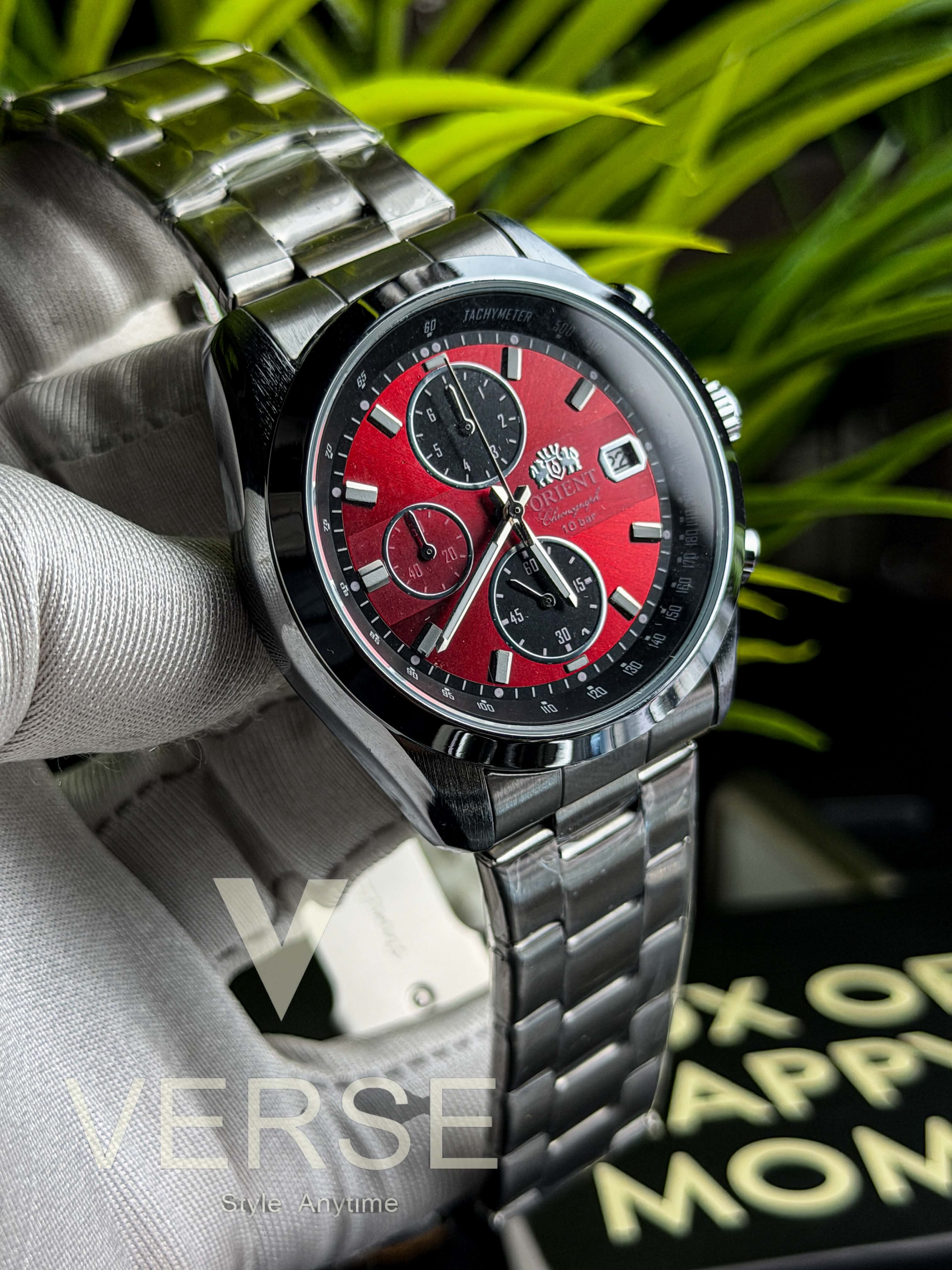 Orient Neo 70s Horizon Chronograph | Candy Apple Red Dial - ( Double A )