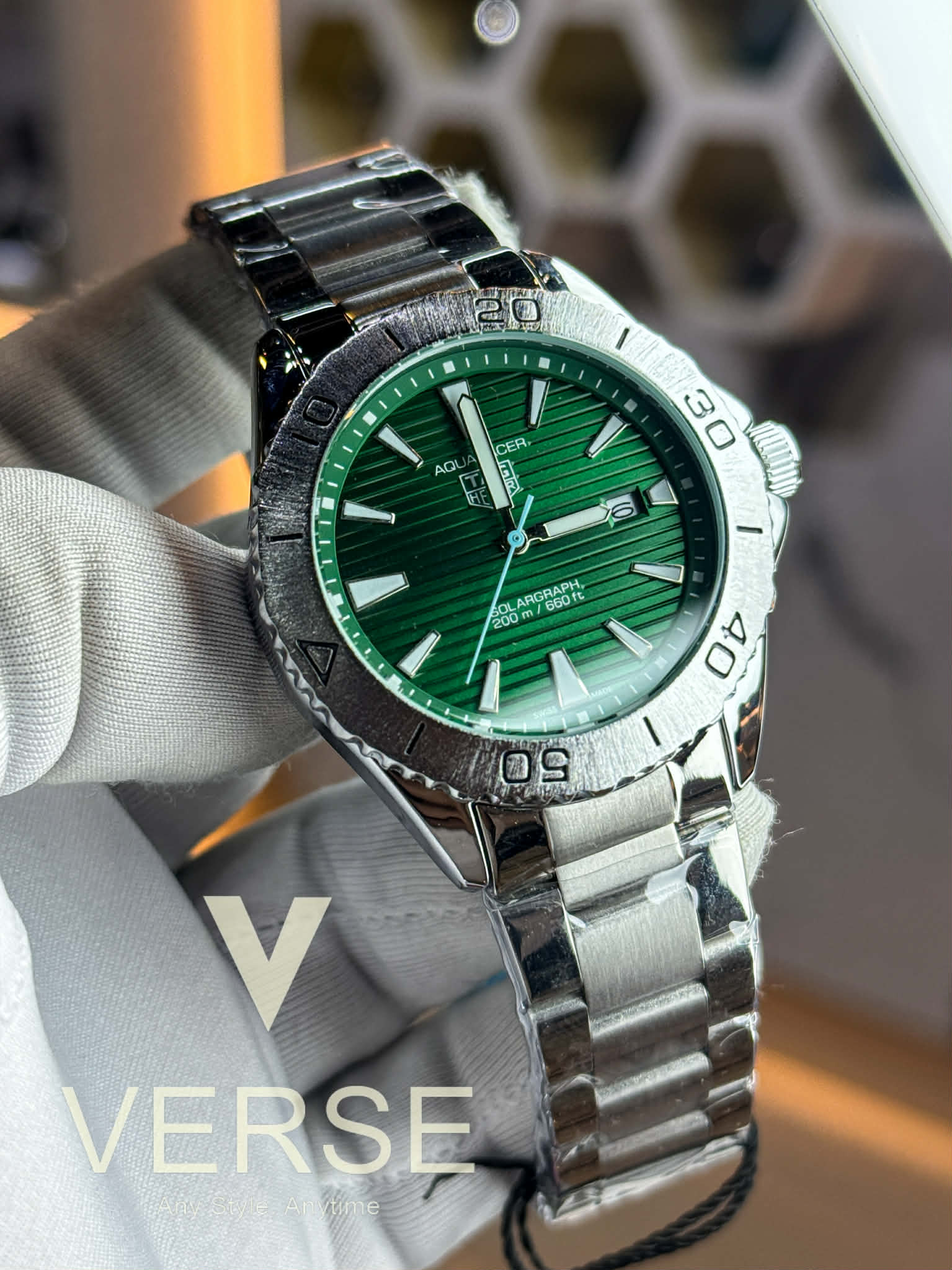 TAG Heuer Aquaracer Professional - Solargraph | Sweep Green Dial - VERSE - 