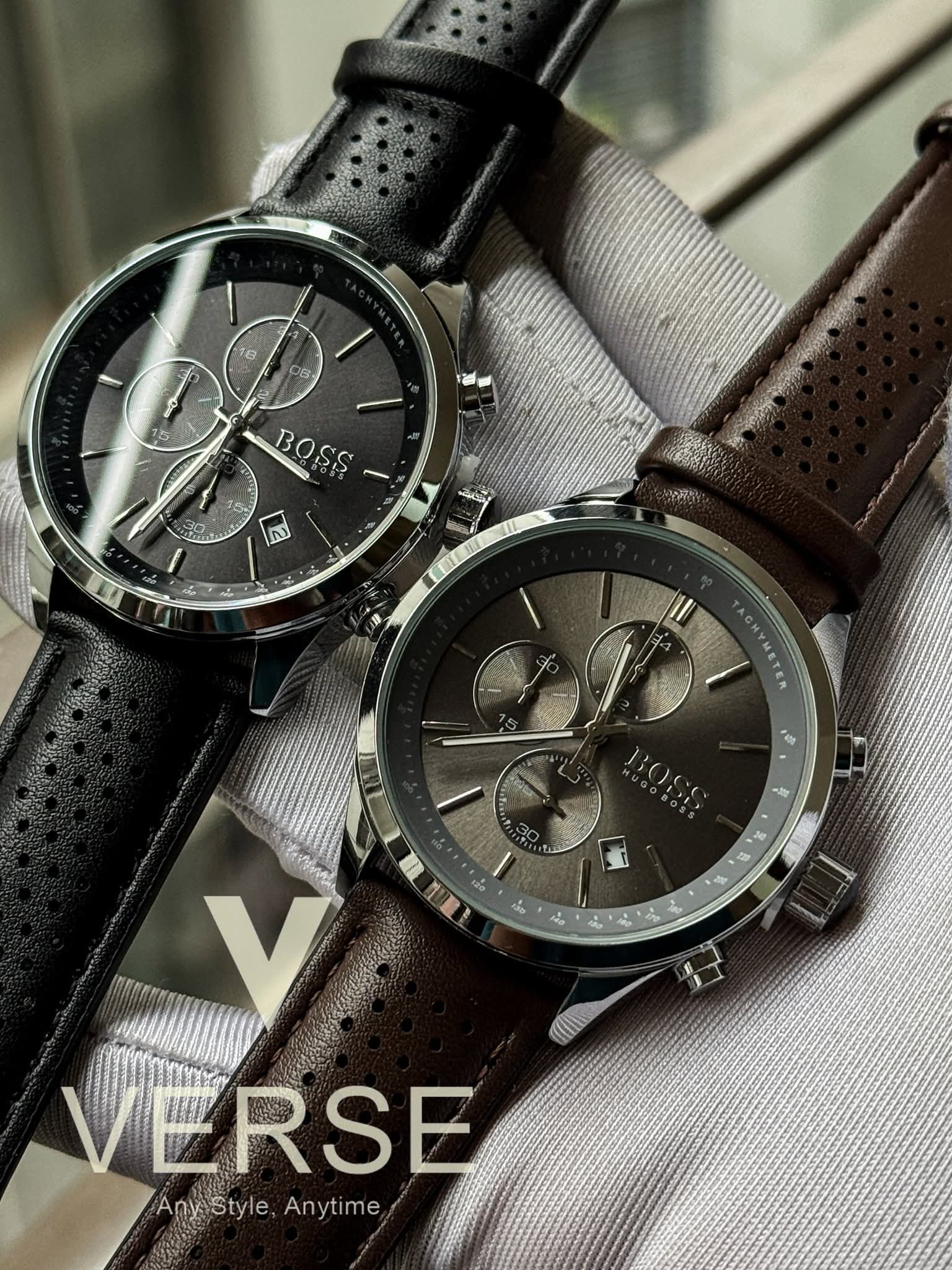 Boss Grand Prix Chronograph Brown Belt AA - VERSE - 