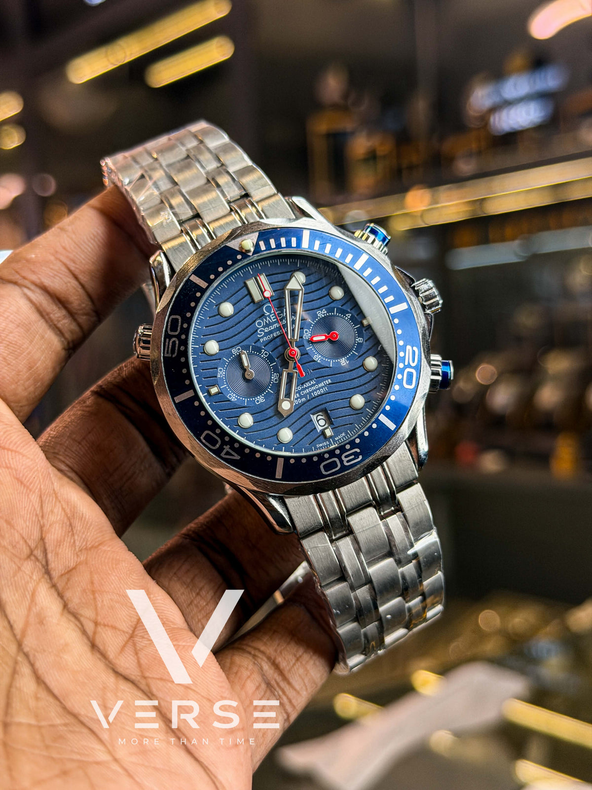 Omega Seamaster Professional 300M Chronograph | Deep Blue Dial - ( Double A )