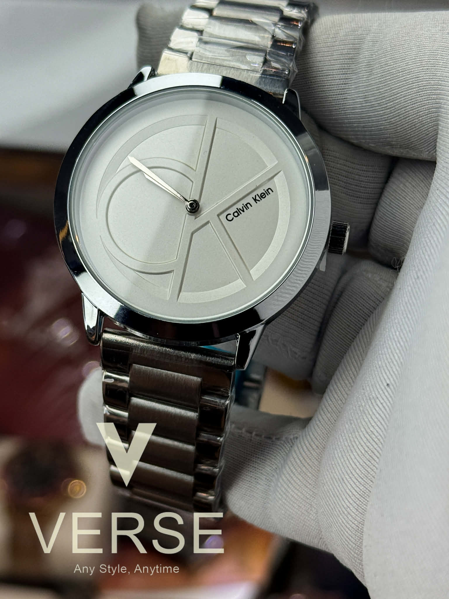 Calvin Klein Minimal Women’s Stainless Steel Watch | White Dial AA - VERSE - 