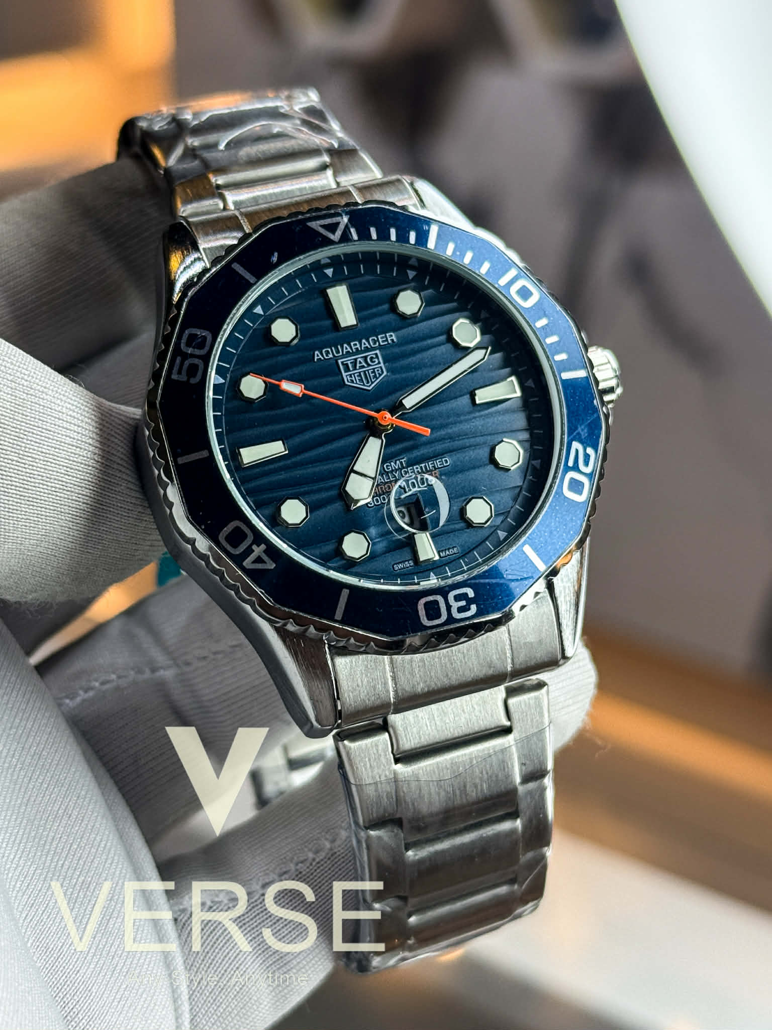 TAG Heuer Aquaracer Professional - Superdiver | Sweep Blue Dial - Bezel - VERSE - 