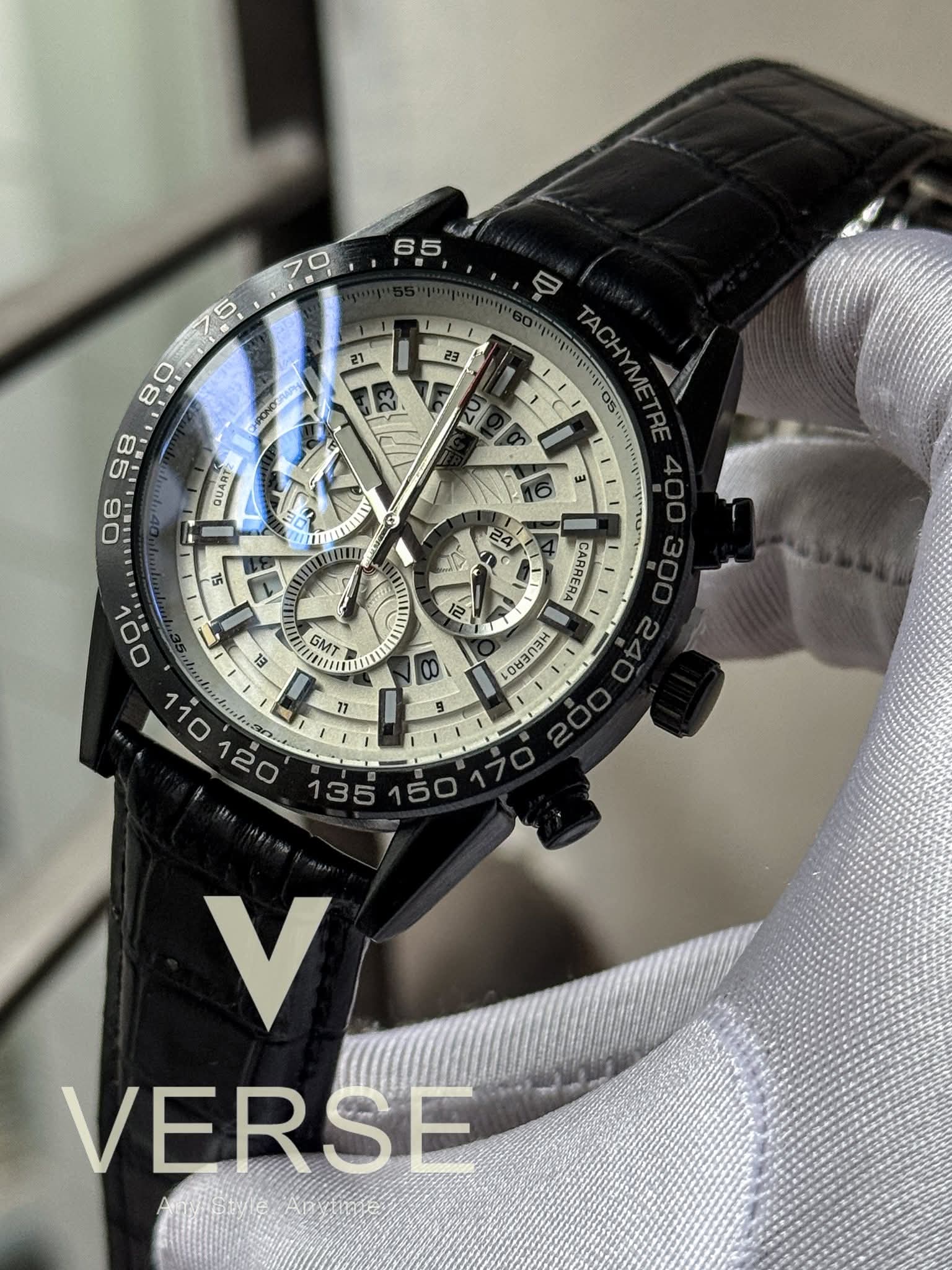 TAG HEUER 100M Black Belt White Dial AA - VERSE - 