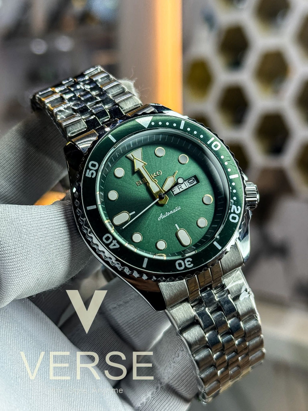 Seiko 5 Sports SKX SRPD63K1 | Green Dial Sweep AA - VERSE - 