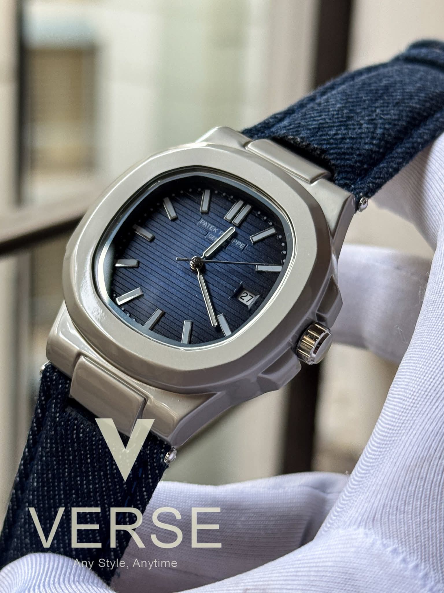 Patek Philippe Nautilus Denim Quartz | Blue Fumé Dial - AA - VERSE - 