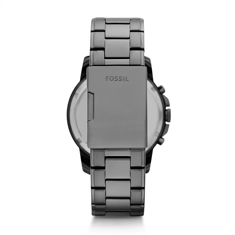 Fossil Grant Chronograph Smoke-Toned Midnight Blue Dial Stainless Steel Men's Watch | Fossil FS4831