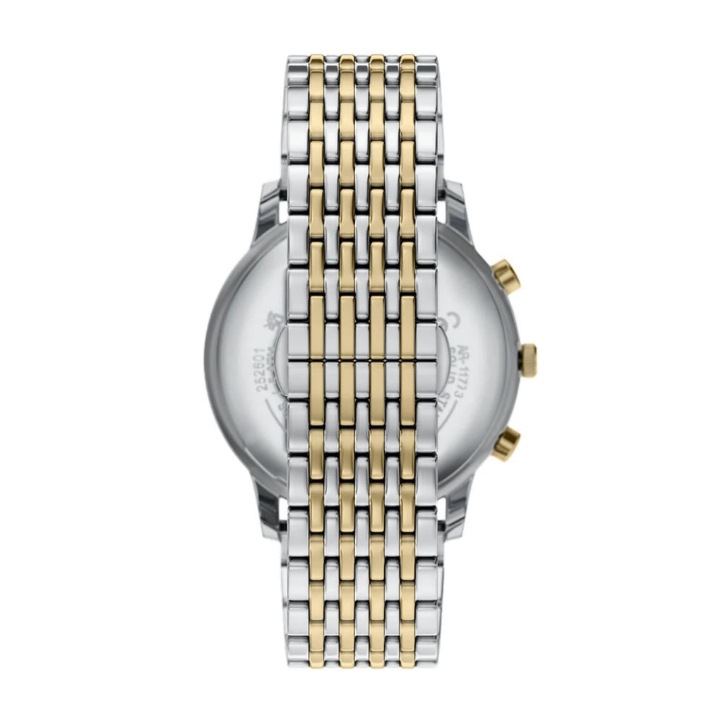 Emporio Armani Minimalist Chronograph Grey Dial Two-Tone Stainless Steel Men's Watch | Emporio Armani AR11773