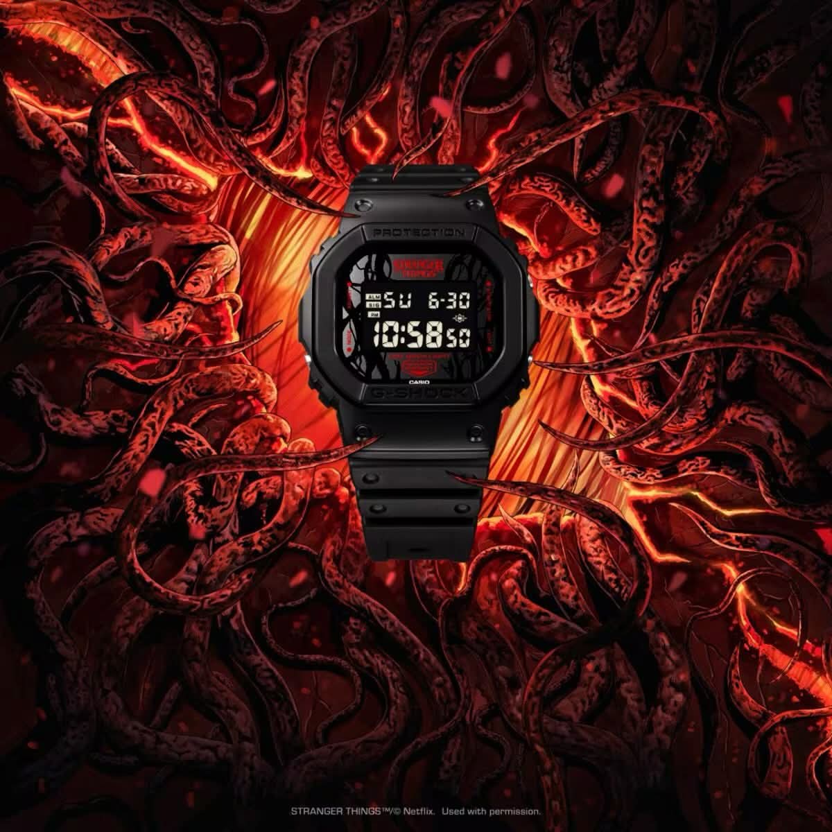 Casio G - Shock DW - 5600STT - 1 “Casio x Stranger Things” Digital Men’s Watch | Casio G - Shock DW - 5600STT - 1 - VERSE - 