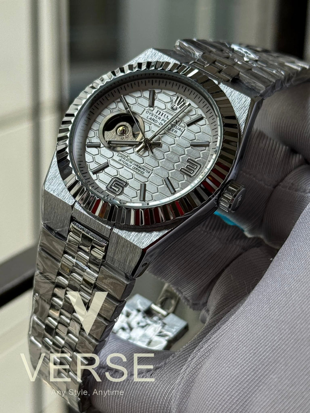 Rolex Land - Dweller Automatic White - Silver Dial AA - VERSE - 