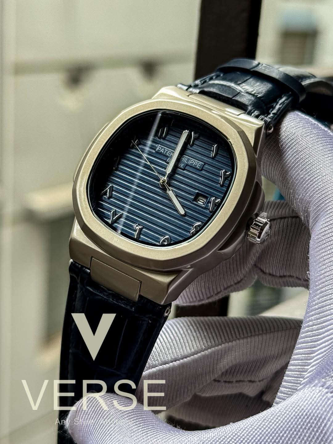Patek Philippe Arabic Aura Blue Belt Blue Dial AA - VERSE - 