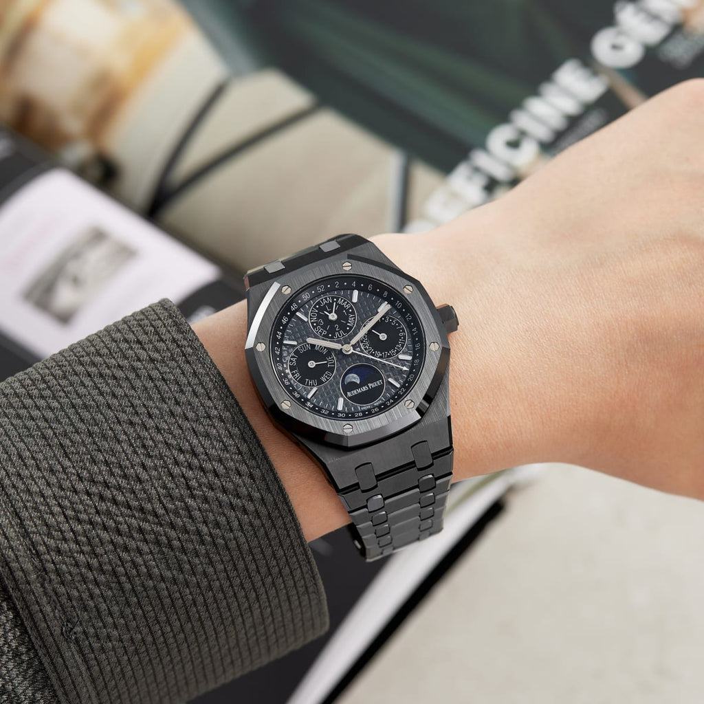 Audemars Piguet Royal Oak Perpetual Calendar Slate Black Dial 41mm 26579CE FULL SET MASTER - VERSE - 