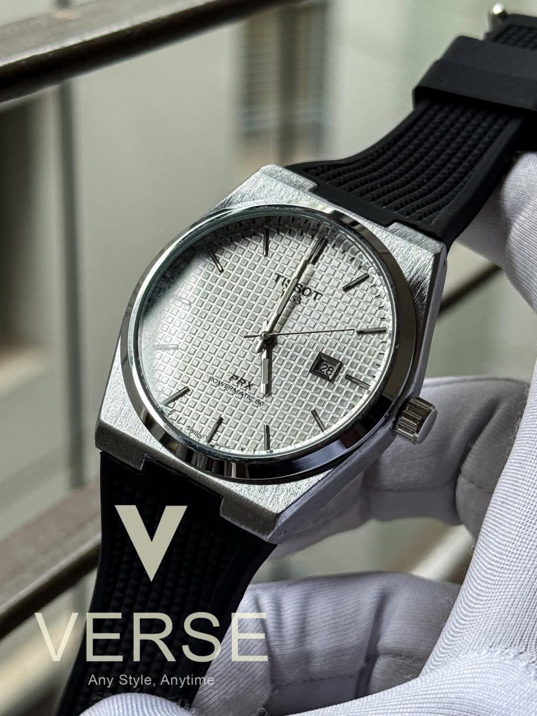 Tissot PRX Powermatic 80 White Waffle Dial AA - VERSE - 