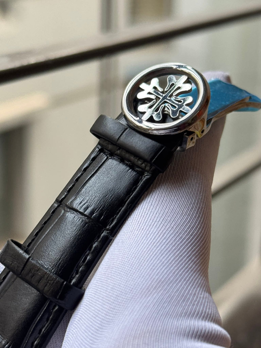 Patek Philippe Automatic Noir Guilloché | Black Strap - AA - VERSE - 