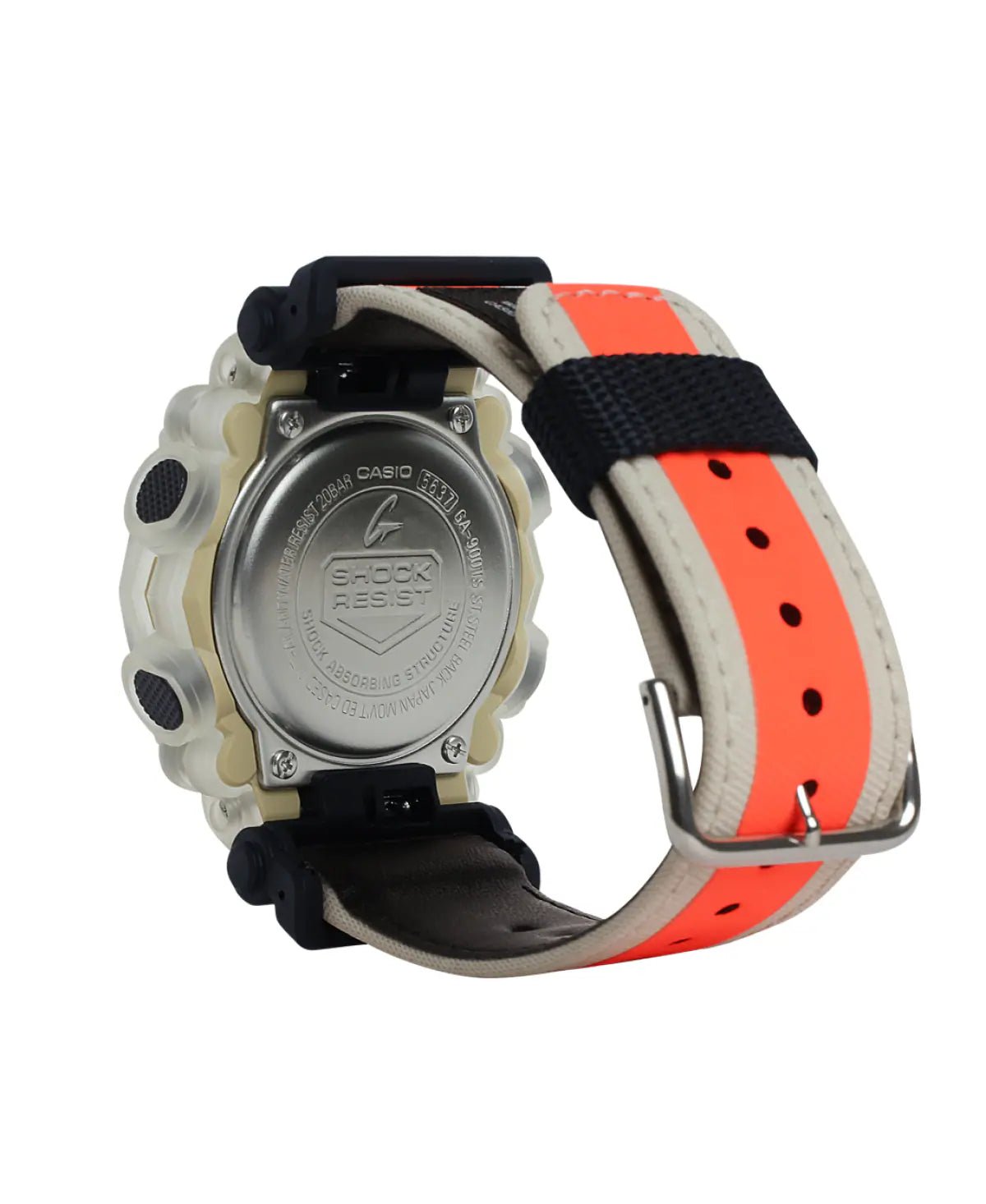 Casio G-Shock GA-900TS-4A Tough Street Series Orange Resin Men’s Analog-Digital Watch| Casio G-Shock GA-900TS-4AVERSE