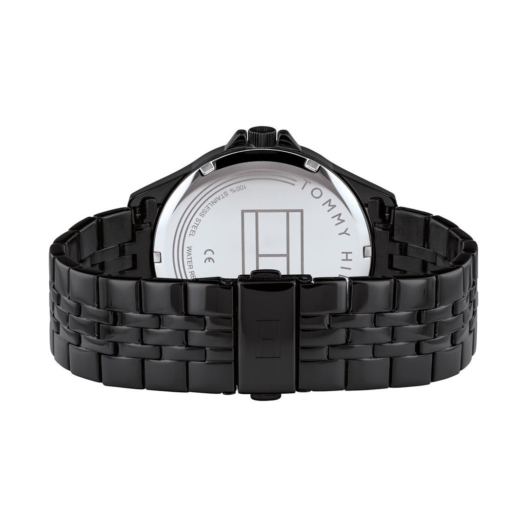 Tommy Hilfiger Shawn Multifunction Black Dial Black Stainless Steel Men's Watch | Tommy Hilfiger TH1791611