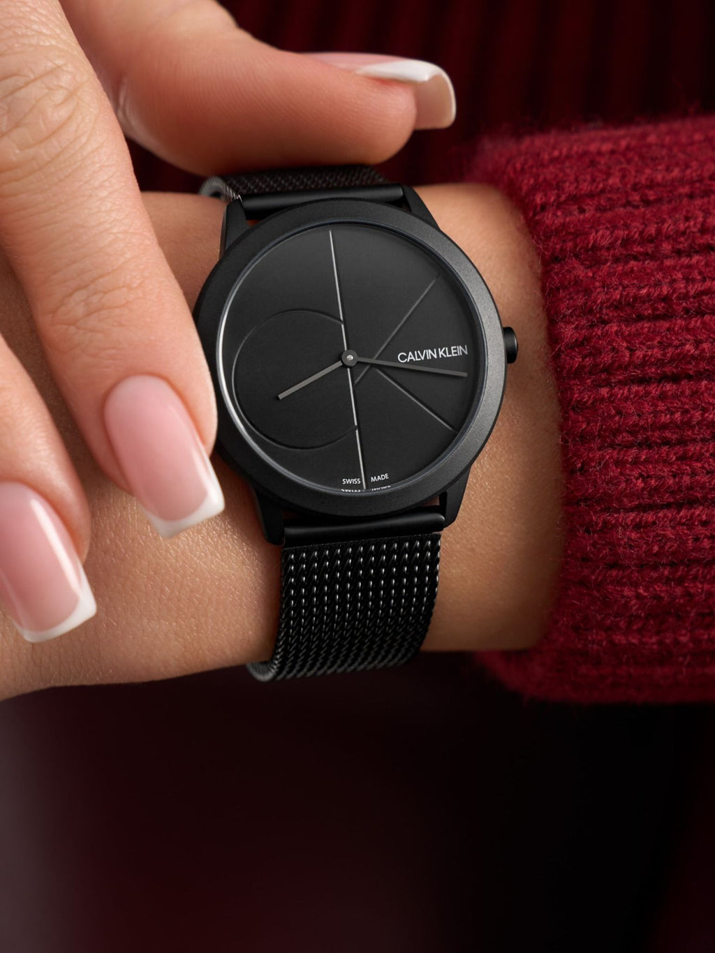 Calvin Klein Minimal K3M5245X Women’s Black PVD Mesh Watch – 35 mm| Calvin Klein Minimal K3M5245X - VERSE - 