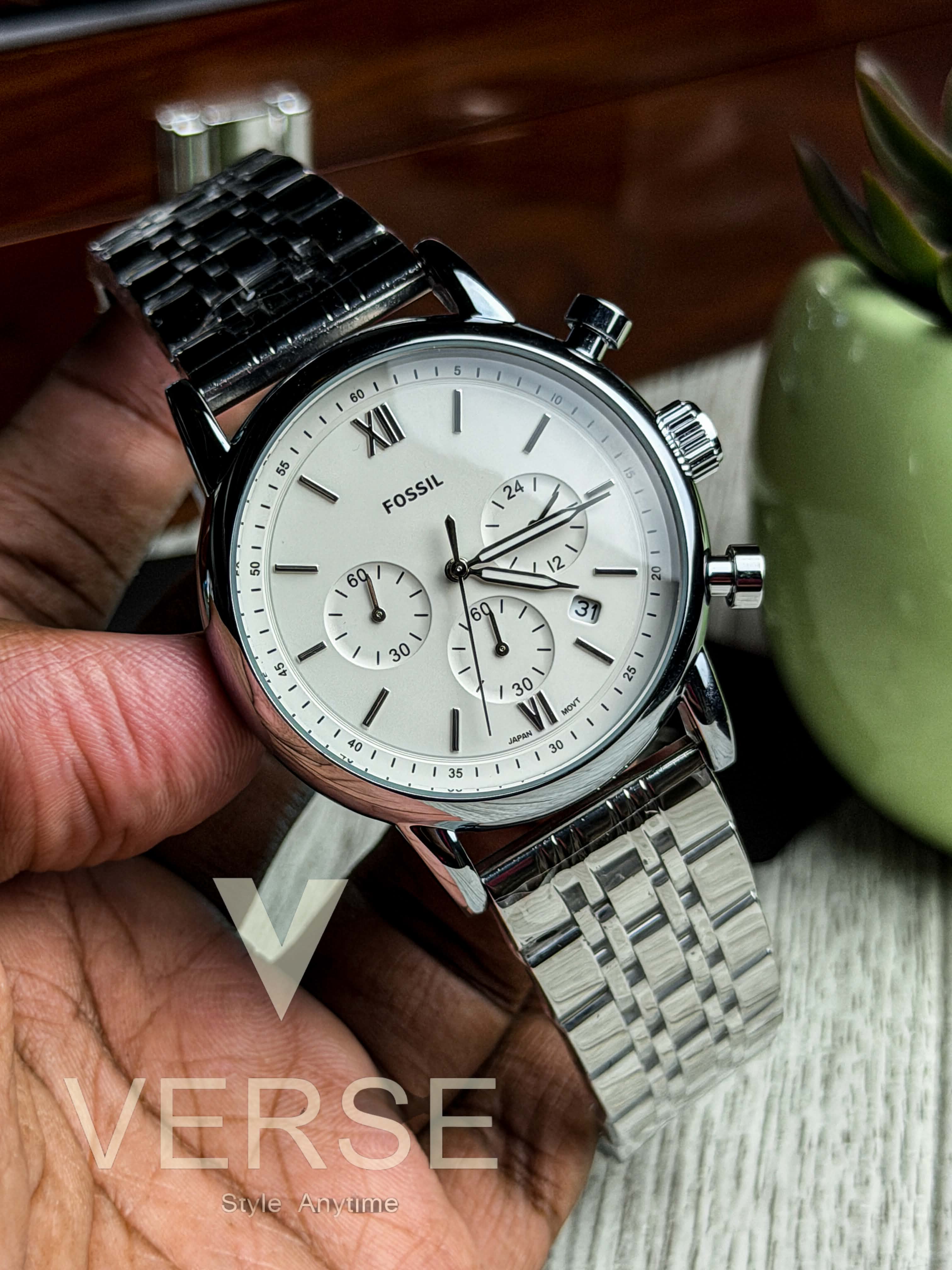 Fossil Neutra Chronograph | Crisp White Dial - ( Double A )