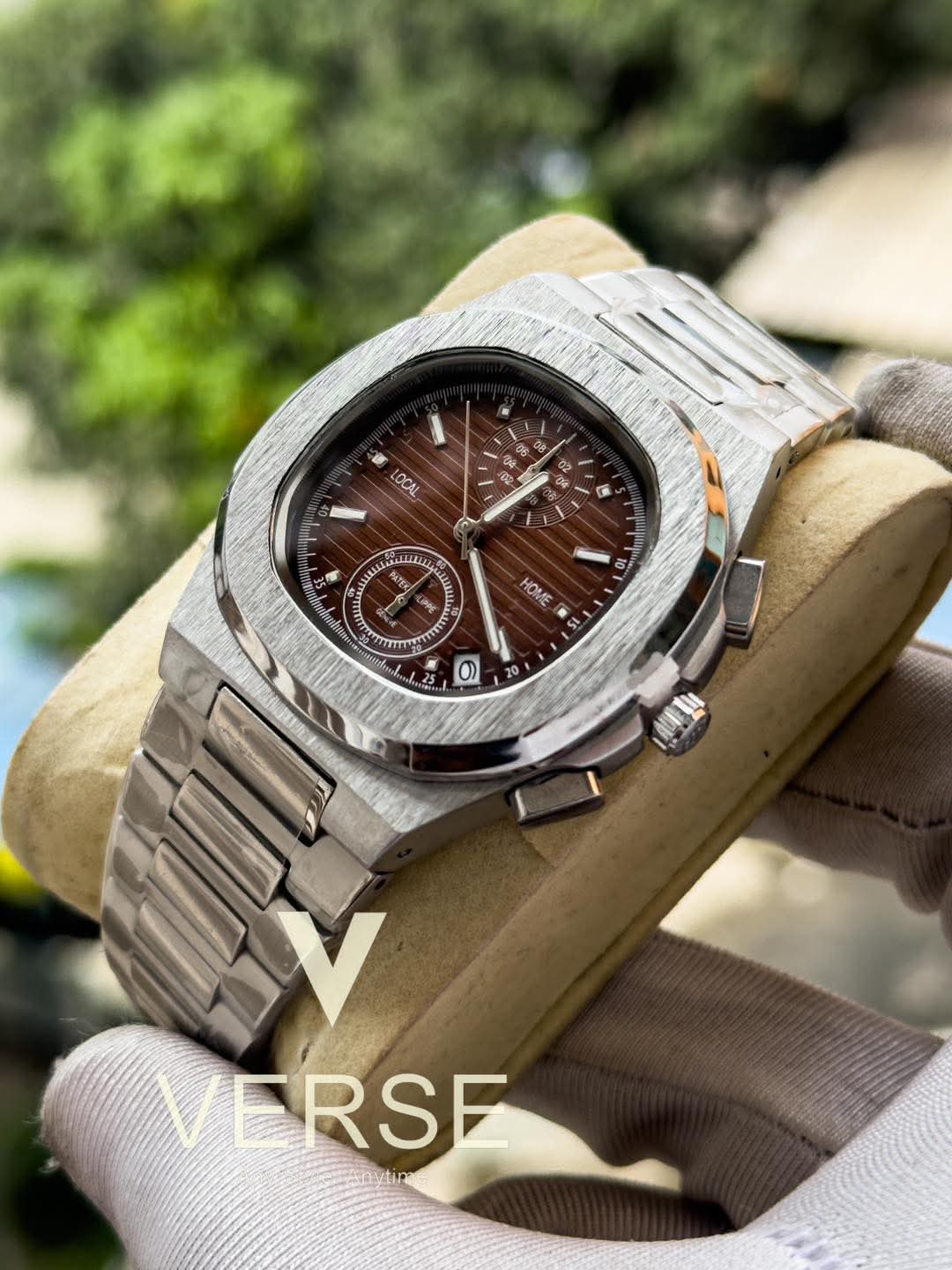 Patek Philippe Nautilus Chronograph Brown Dial AA - VERSE - 
