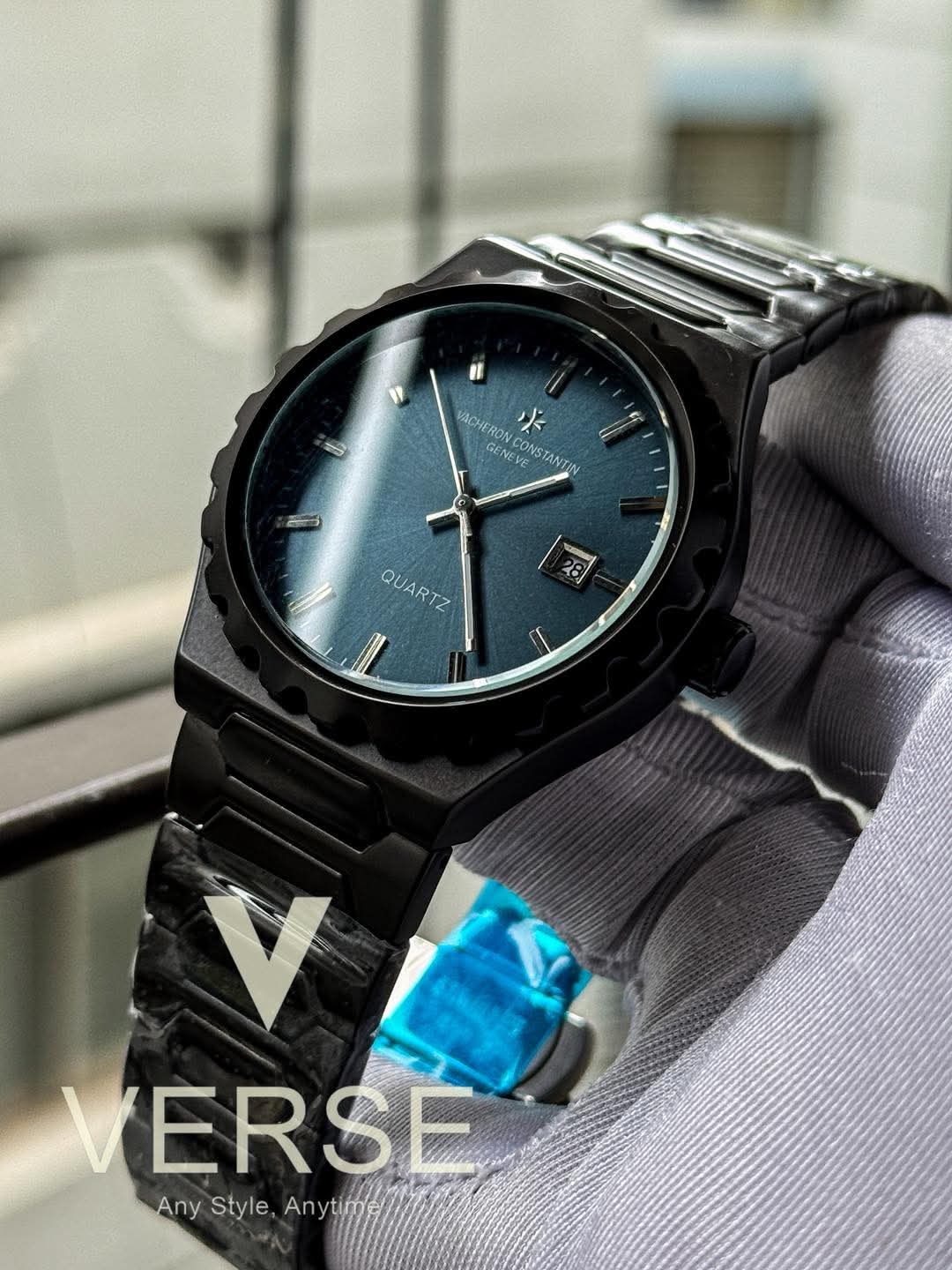 Vacheron Constantine Quartz Black Chain Blue Dial AA - VERSE - 