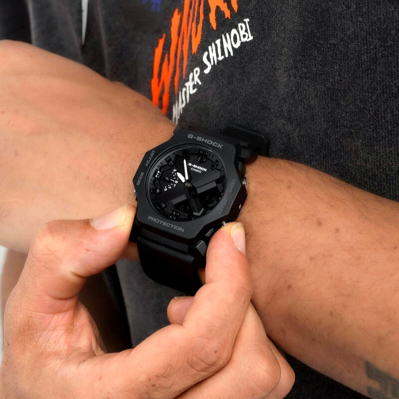 Casio G-Shock GA-2300-1A Black Analog-Digital Dial Black Resin Men's Watch | Casio GA-2300-1A