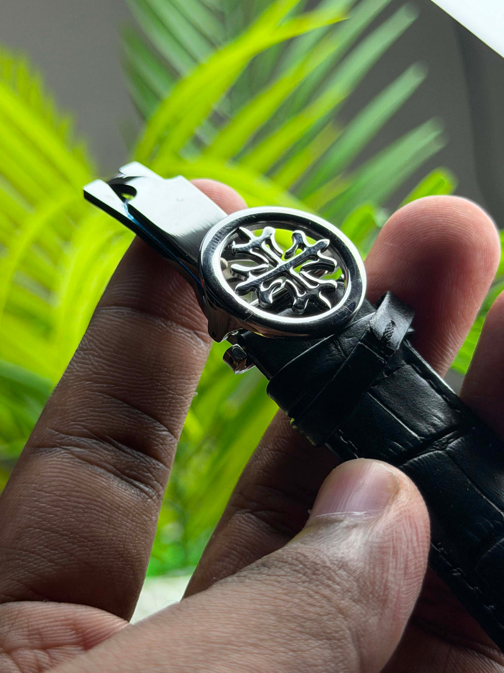 Patek Philippe Prestige Calatrava Tourbillon | Black Dial Black Leather - ( Semi Triple A )