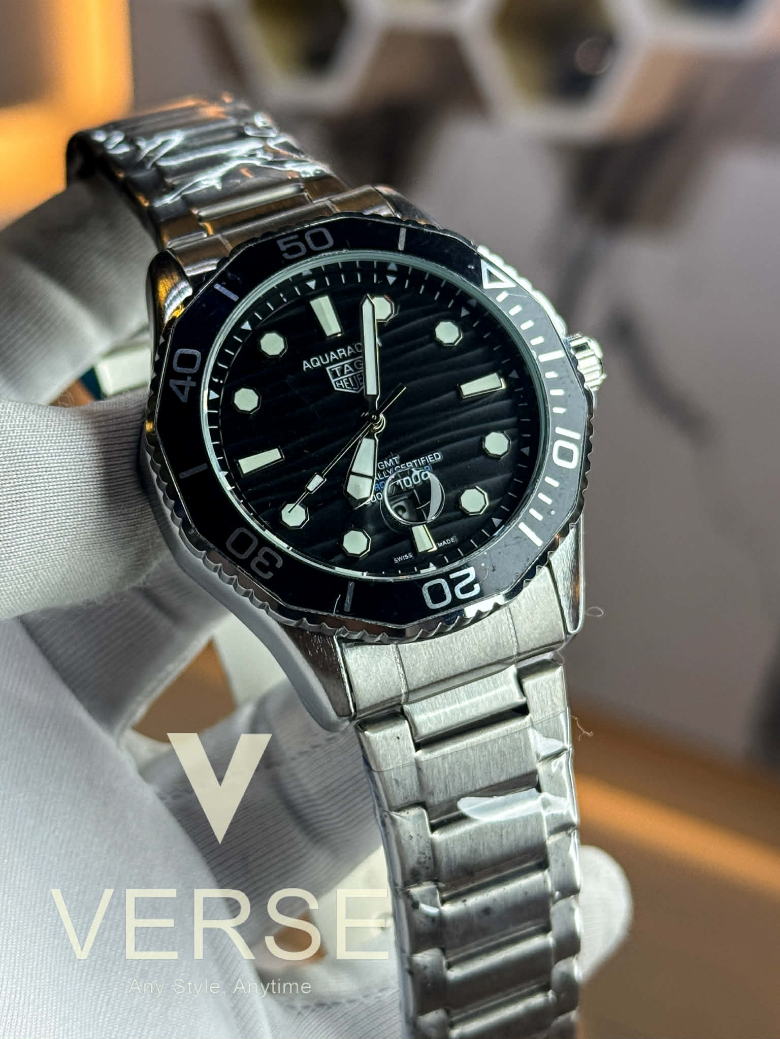 TAG Heuer Aquaracer Professional - Superdiver | Sweep Black Dial - Bezel - VERSE - 