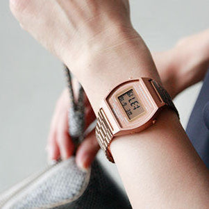 Casio Vintage B640WC-5ADF Digital Rose Gold Stainless Steel Unisex Watch | Casio B640WC-5ADF
