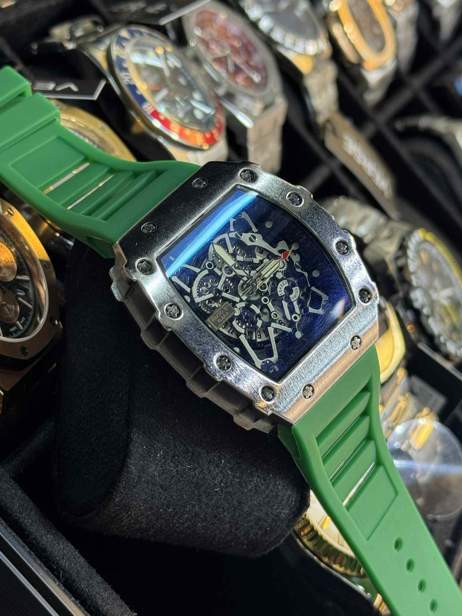 Richard Mille RM 35 - 01 Green Belt Silver Bezel AA - VERSE - 