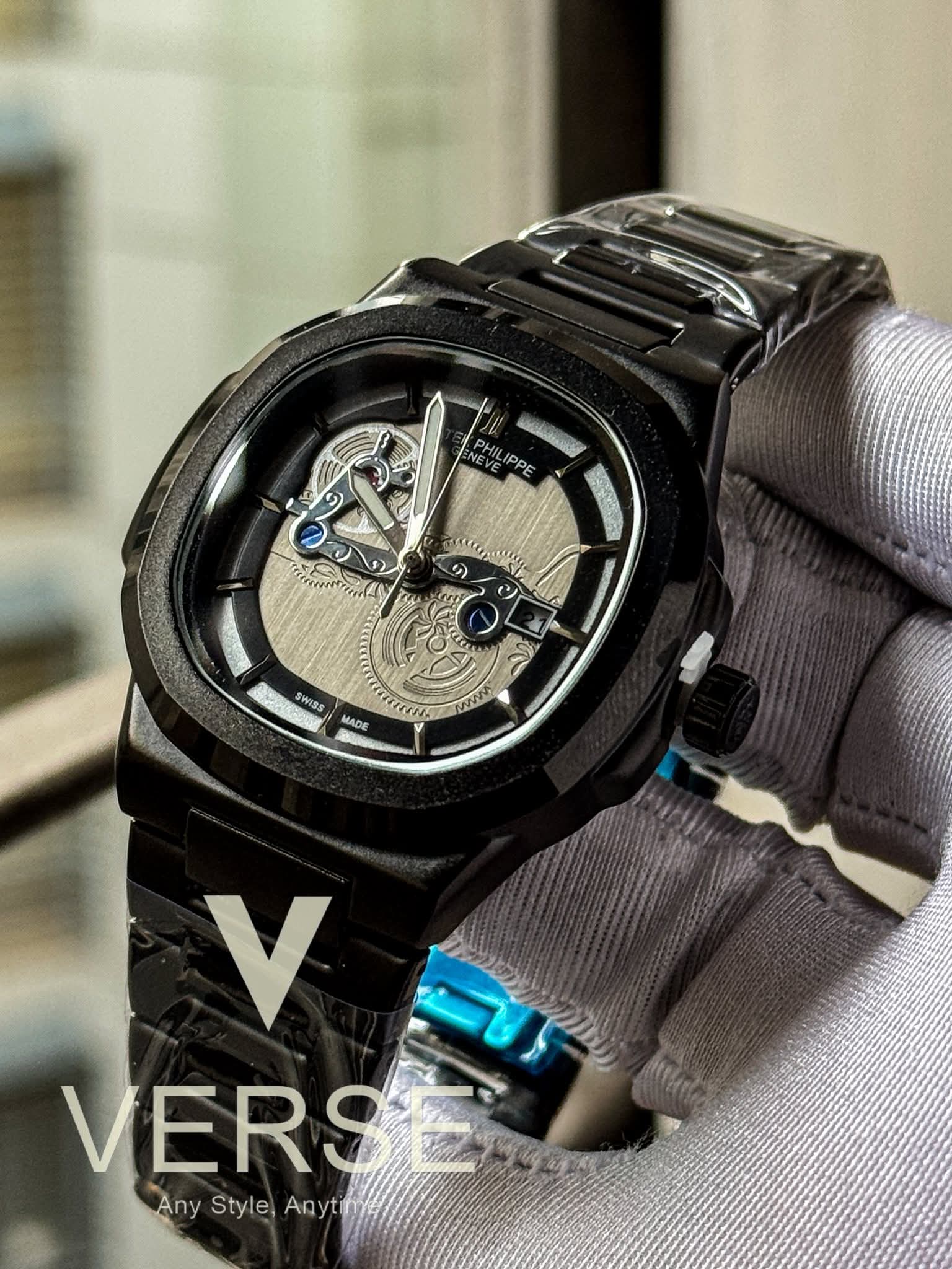 Patek Philippe Nautilus New Dial Black Chain AA - VERSE - 