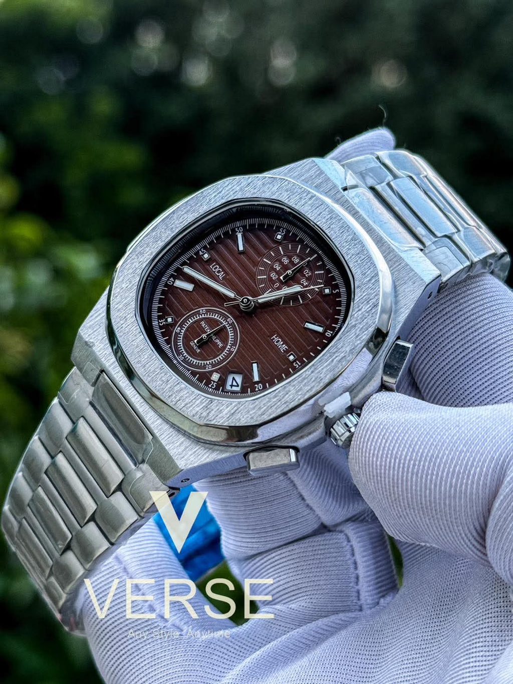 Patek Philippe Nautilus Chronograph Brown Dial AA - VERSE - 