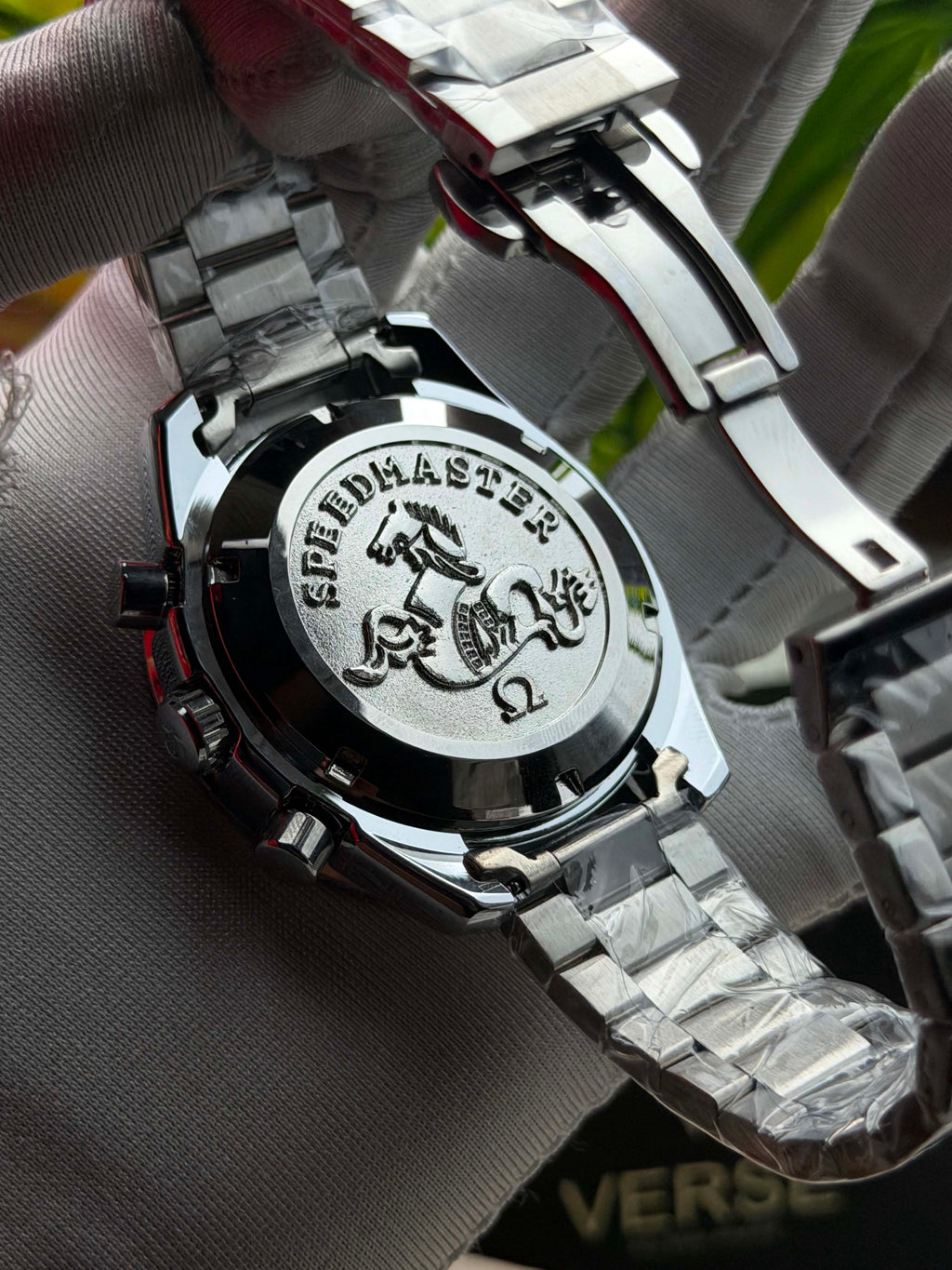 Omega Speedmaster Moonwatch Chronograph "Apollo XVII" 45th Anniversary | Black Dial - ( Double A )