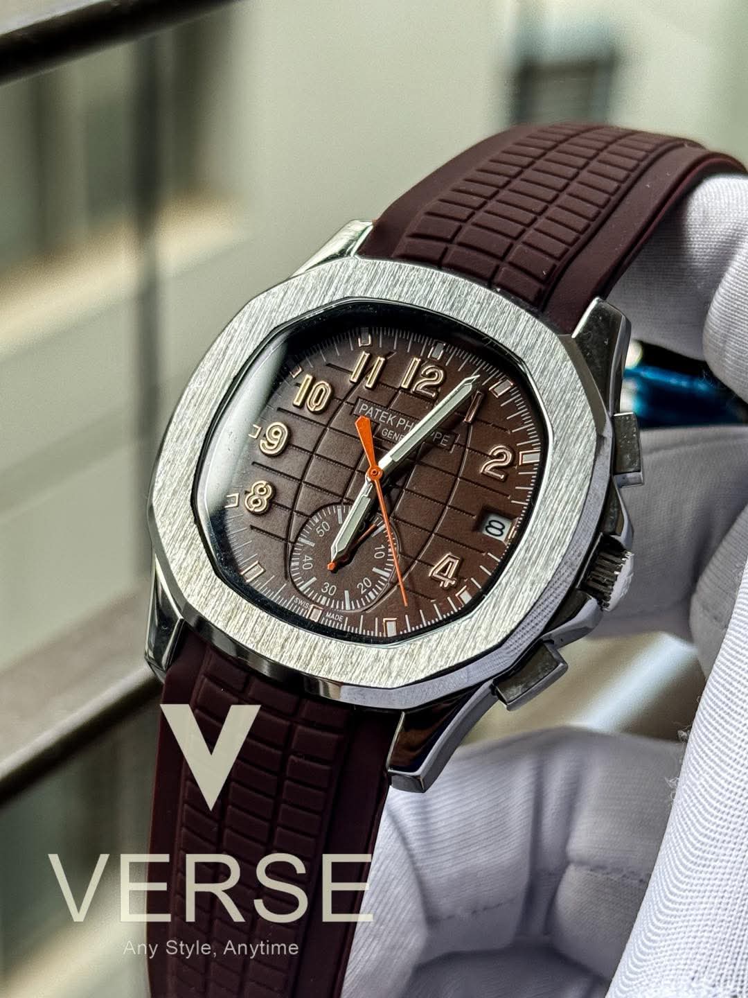 Patek Philippe AQUANAUT Maroon Belt AA - VERSE - 