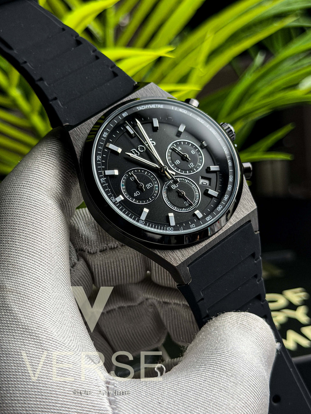Hugo Boss Candor Chronograph | Triple Black - ( Double A )