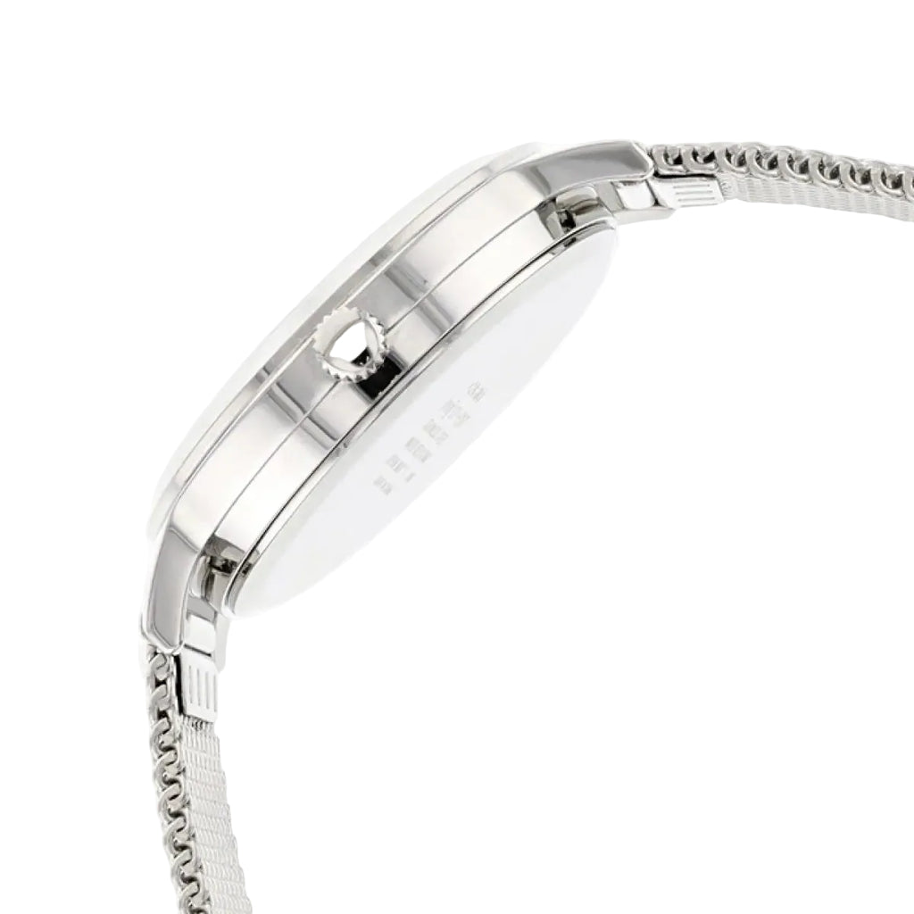 Casio LTP-E157M-7ADF Silver Dial Stainless Steel Mesh Women's Watch | Casio LTP-E157M-7ADF