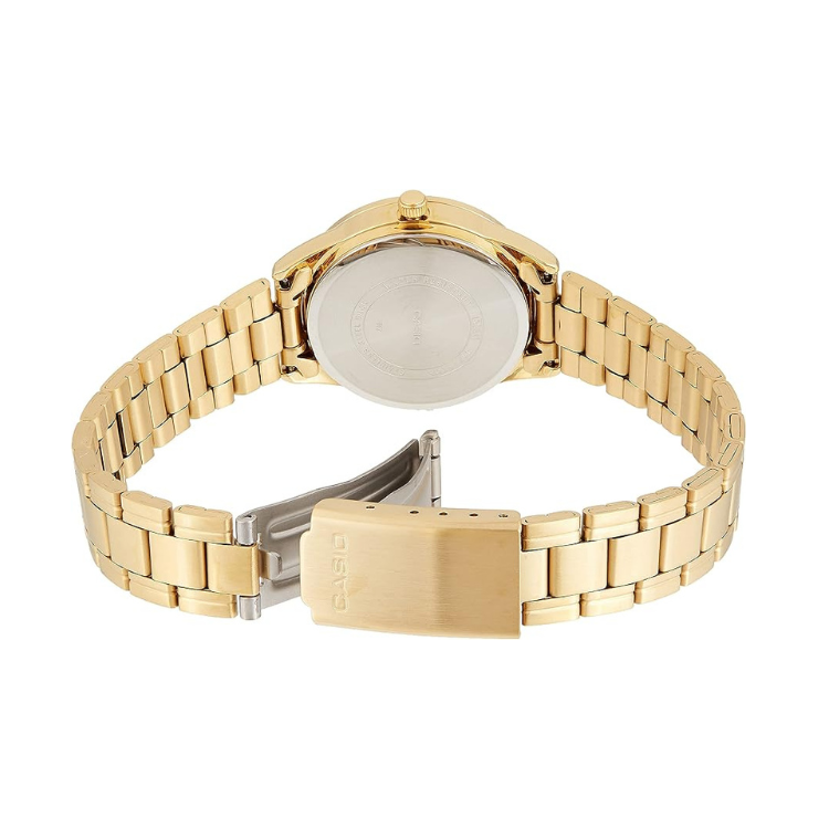 Casio LTP-V005G-9AUDF Champagne Gold-Tone Dial Gold Stainless Steel Women's Watch | Casio LTP-V005G-9AUDF