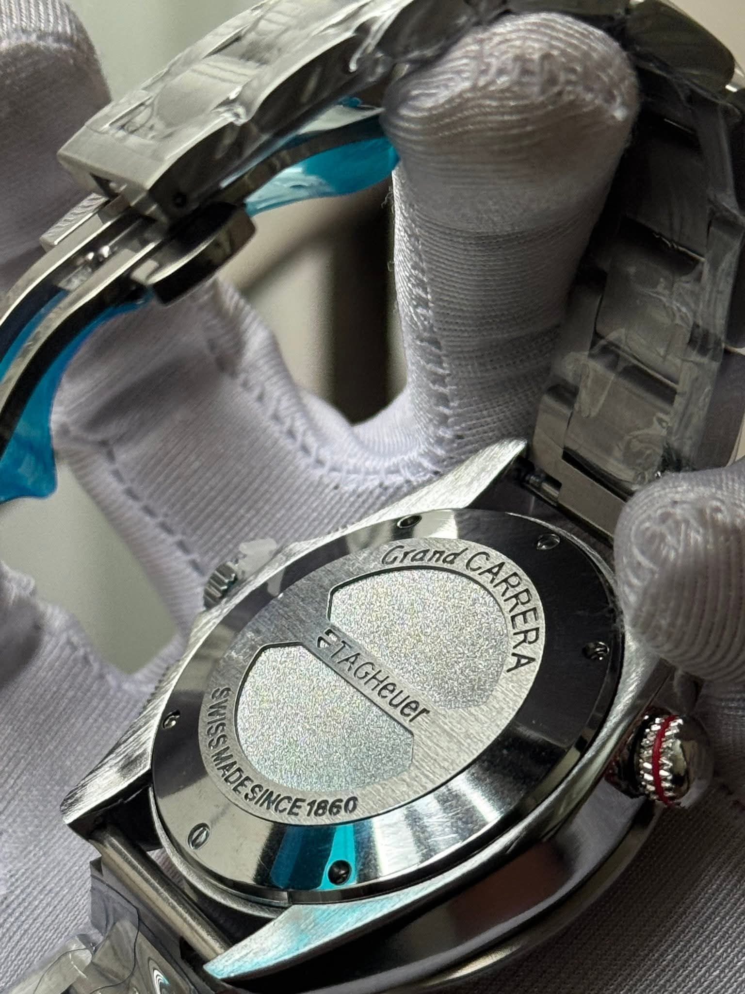 TAGHEUER Calibre 36 Silver Chain Black Dial AA - VERSE - 