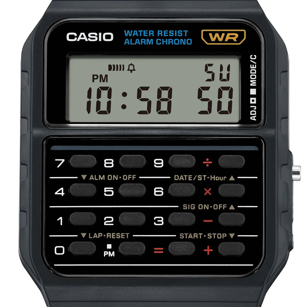 Casio CA-53W-1Z Black Calculator Digital Men's Watch | Casio CA-53W-1Z