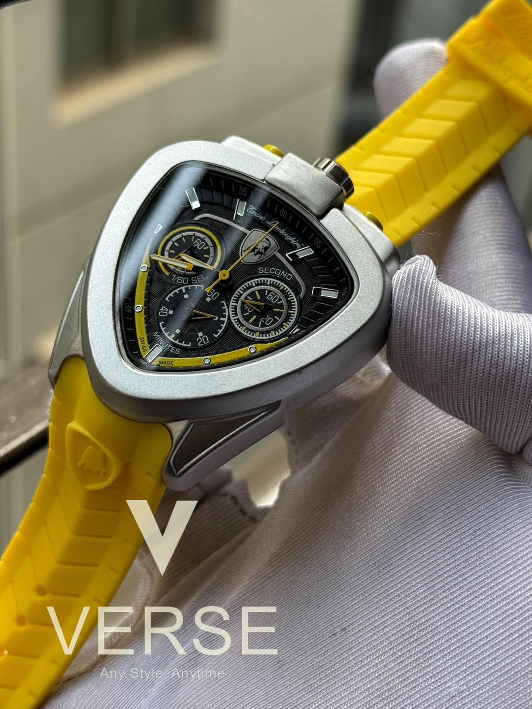 Tonino Lamborghini Chronograph Yellow Belt Yellow Hands AA - VERSE - 