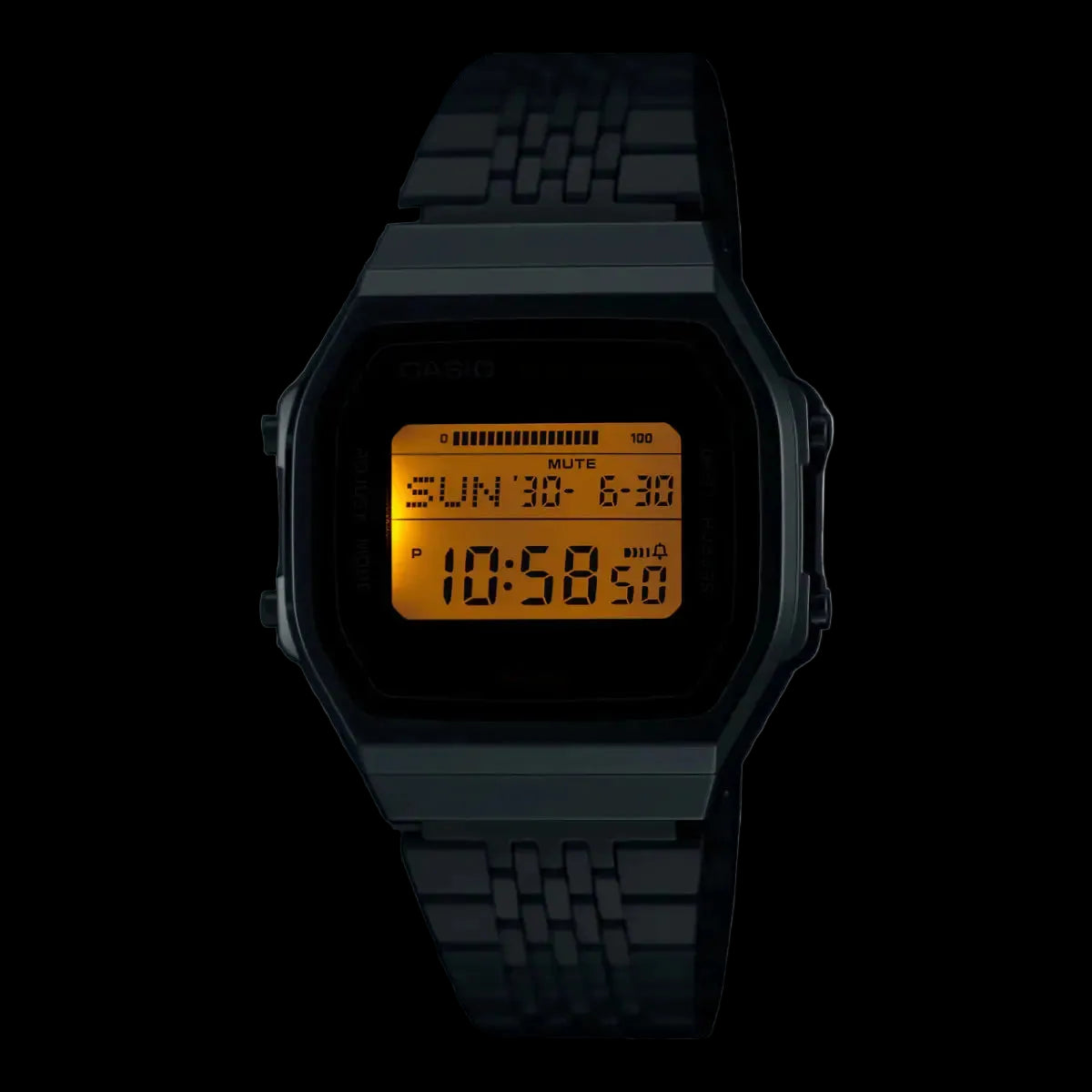 Casio Vintage ABL-100WE-1ADF Step Tracker Bluetooth Black Digital Dial Stainless Steel Unisex Watch | Casio ABL-100WE-1ADF