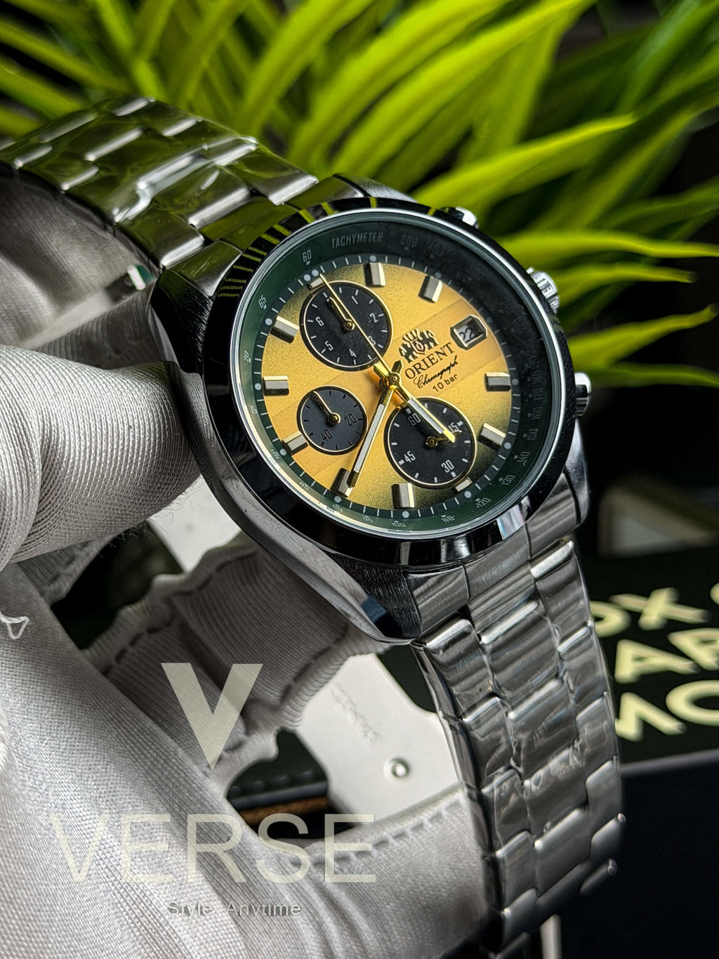 Orient Neo 70s Horizon Chronograph | Loki Champagne Dial - ( Double A )