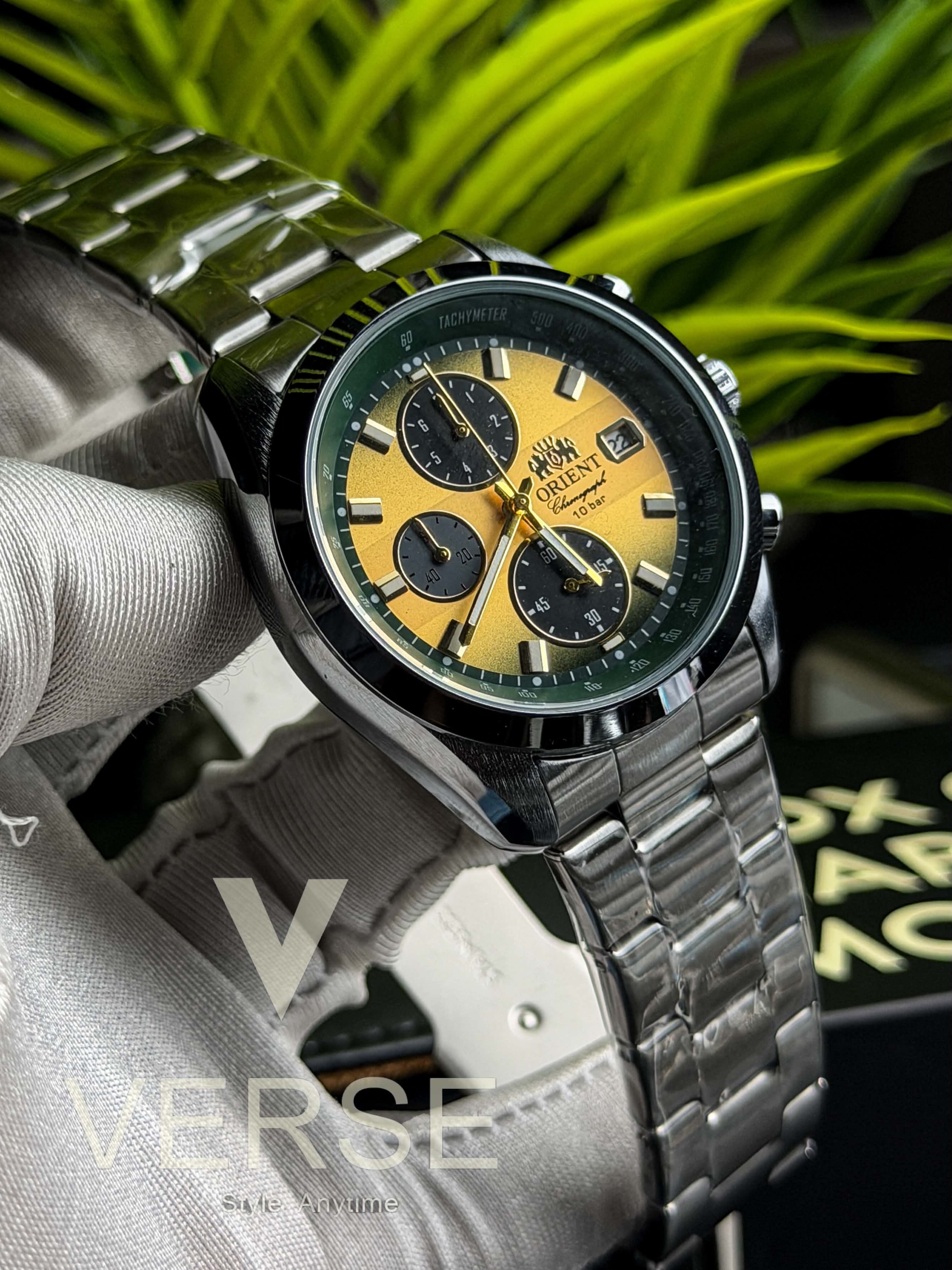 Orient Neo 70s Horizon Chronograph | Loki Champagne Dial - ( Double A )