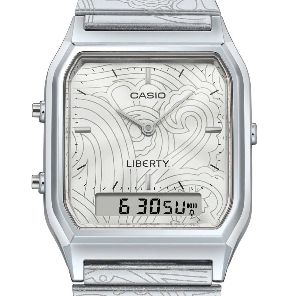 Casio Vintage AQ - 230ELT - 7A Liberty Edition Men's Stainless Steel Watch | AQ - 230ELT - 7A - VERSE - 
