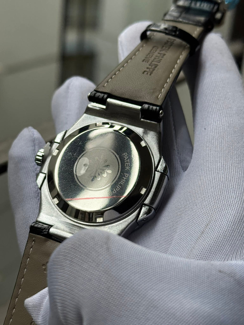Patek Philippe Nautilus Navy - Blue Belt Silver Case Sunburst Blue Dial Quartz AA - VERSE - 