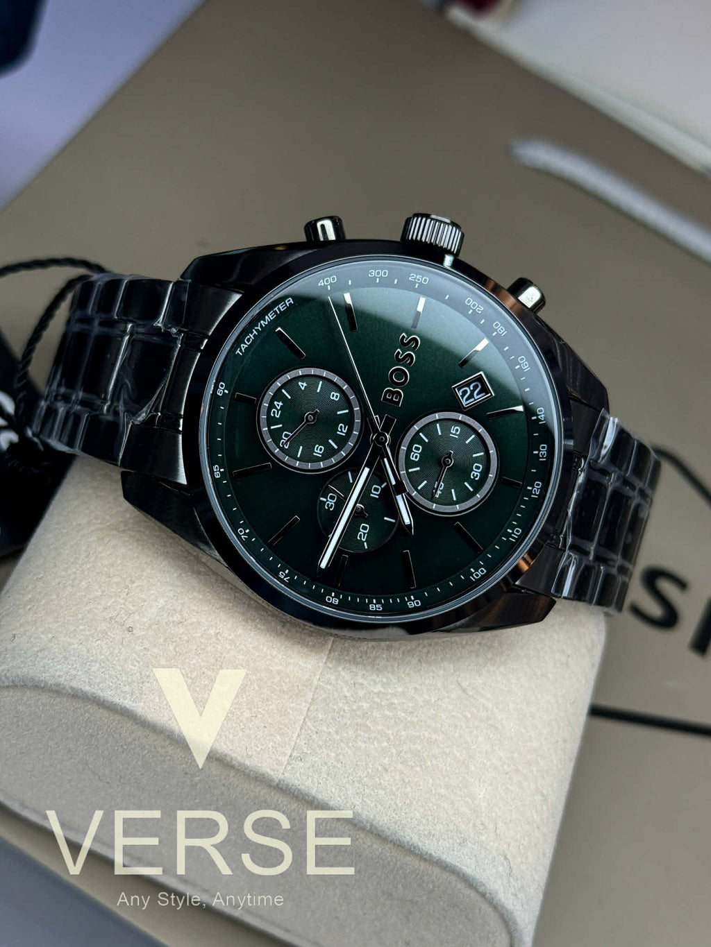Hugo Boss B1514228 Grand Prix Green Dial Men’s Watch | Hugo Boss B1514228 - VERSE - 