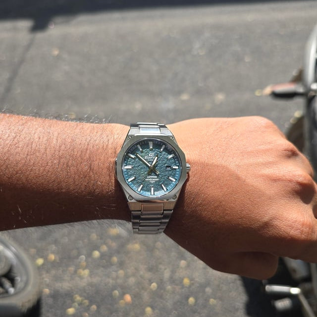 Casio Edifice Slim EFR-S108DE-3AVUDF Sapphire Petrol Teal Green Dial Stainless Steel Men's Watch | Casio EFR-S108DE-3AVUDF